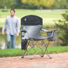Coleman Oversized Quad Chair with Cooler and Cup Holder, Black/Gray | 2000020256